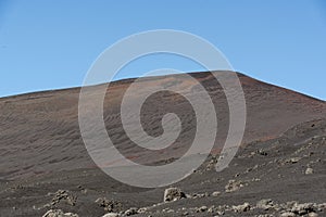 Mount Etna, one of the world`s most active volcanoes, in October, currently inactive photo